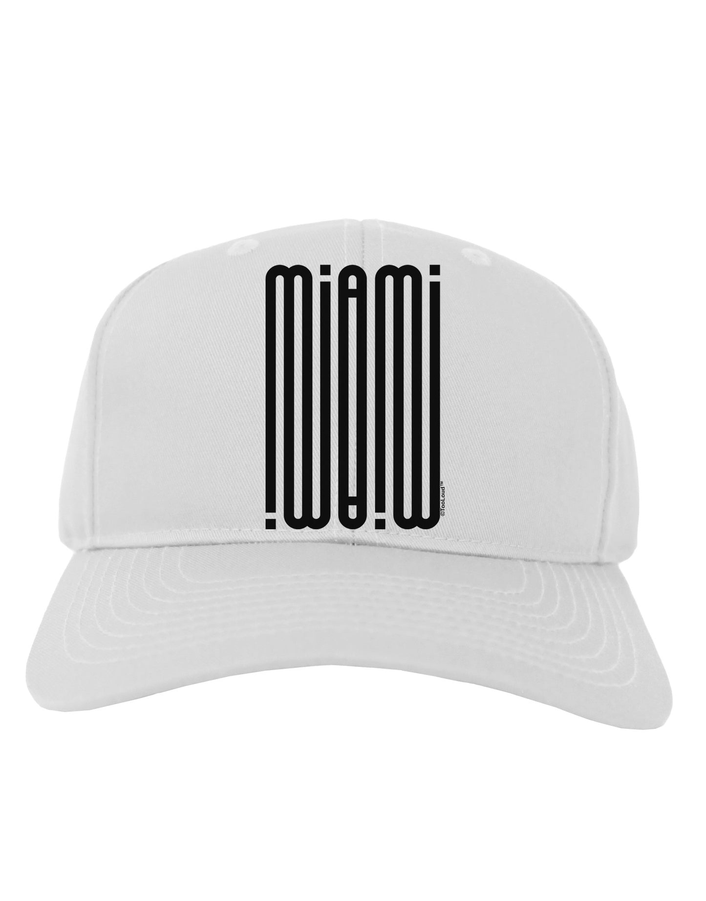 Miami Mirage Adult Baseball Cap Hat-Baseball Cap-TooLoud-White-One Size-Davson Sales