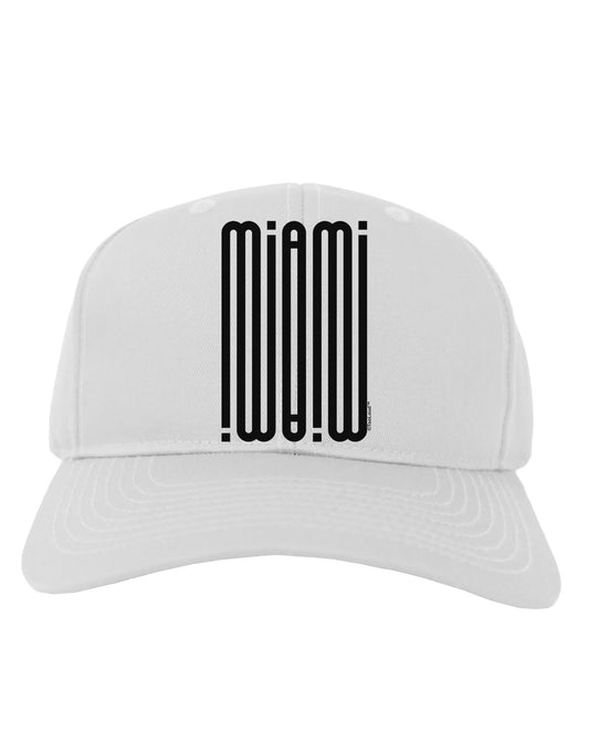 Miami Mirage Adult Baseball Cap Hat-Baseball Cap-TooLoud-White-One Size-Davson Sales