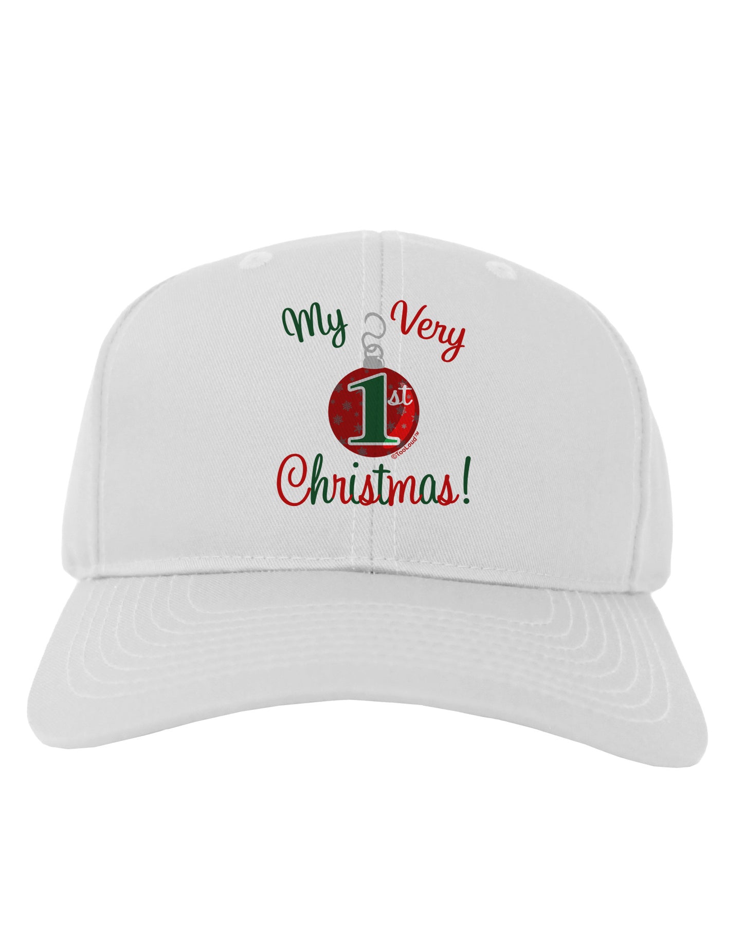 My Very 1st Christmas Adult Baseball Cap Hat-Baseball Cap-TooLoud-White-One Size-Davson Sales