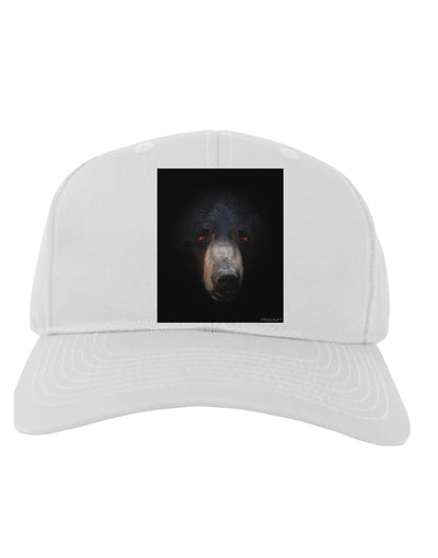 Scary Black Bear Adult Baseball Cap Hat-Baseball Cap-TooLoud-White-One Size-Davson Sales