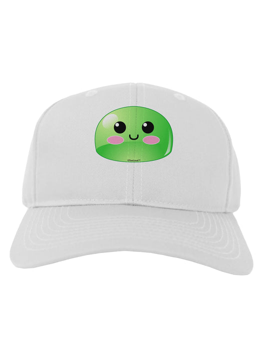 Cute RPG Slime - Green Adult Baseball Cap Hat by TooLoud-Baseball Cap-TooLoud-White-One Size-Davson Sales