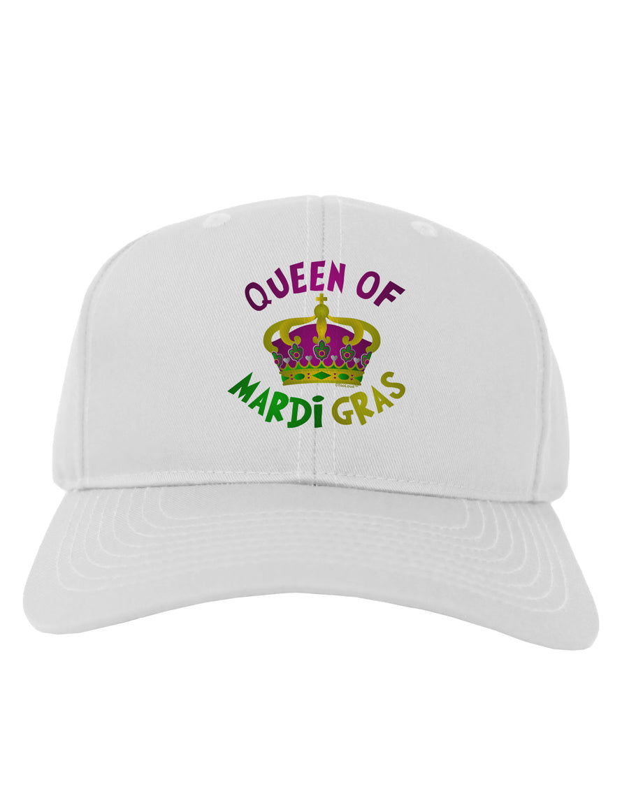 Queen Of Mardi Gras Adult Baseball Cap Hat-Baseball Cap-TooLoud-White-One Size-Davson Sales