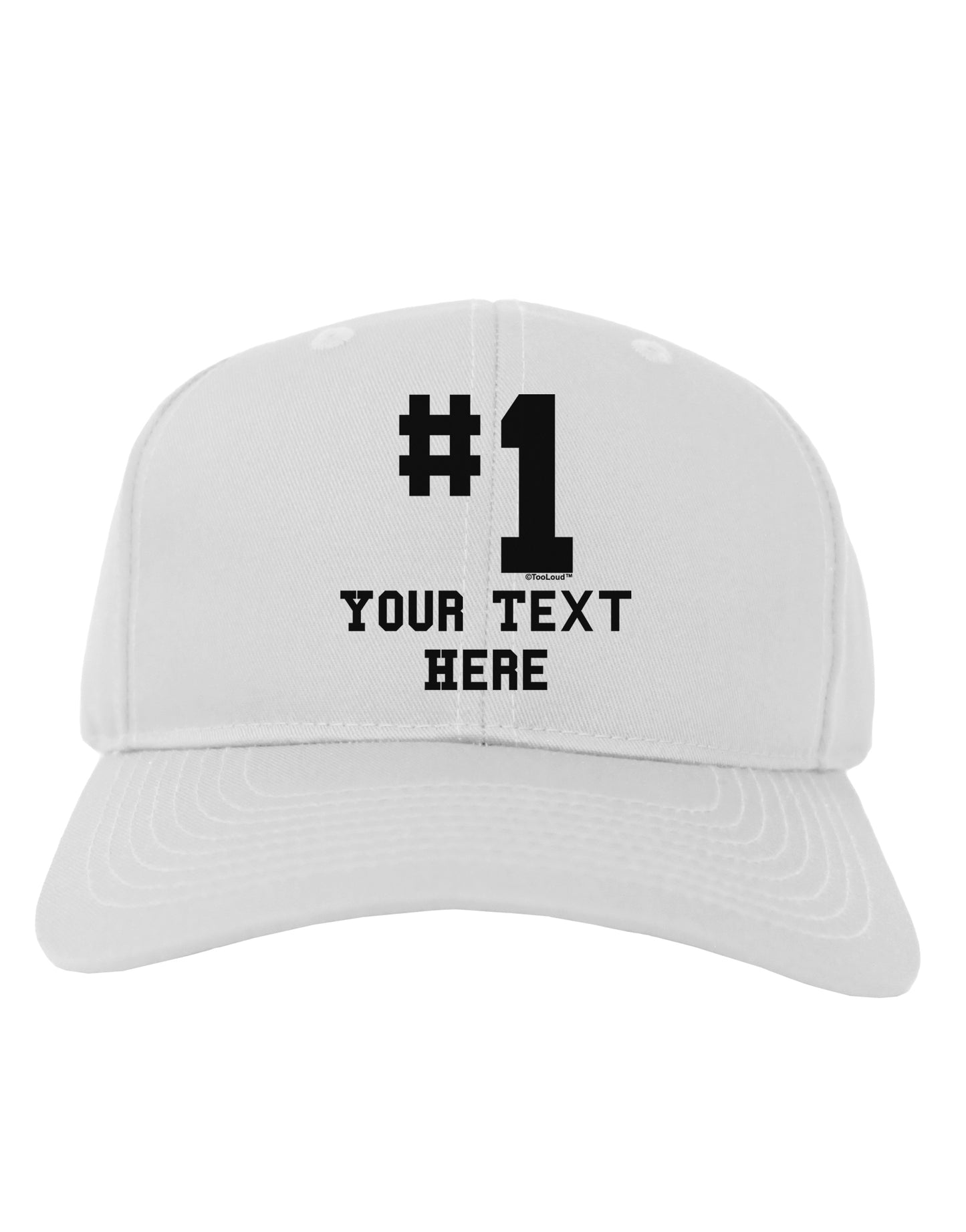 Personalized Number 1 Adult Baseball Cap Hat by TooLoud-Baseball Cap-TooLoud-White-One Size-Davson Sales