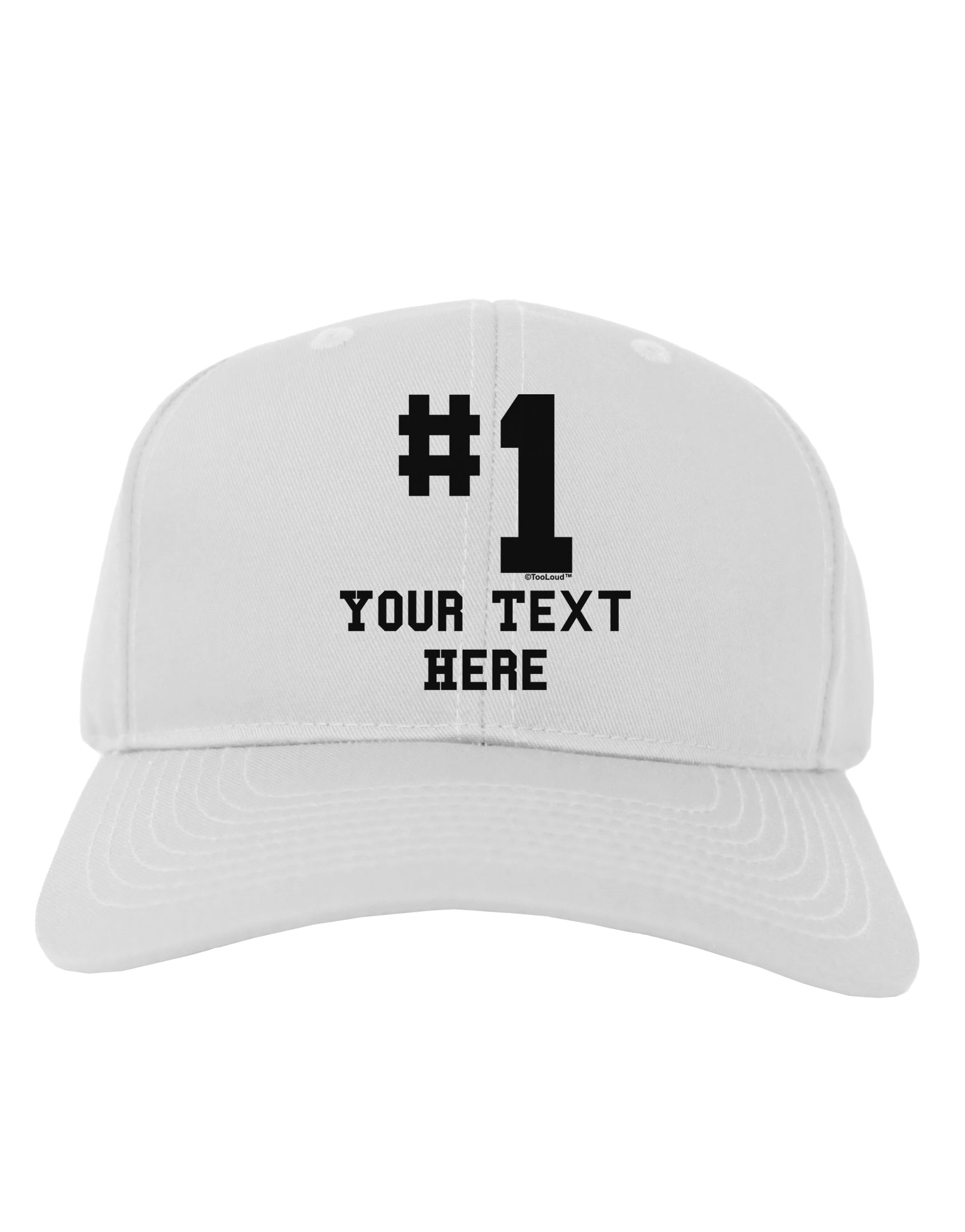 Personalized Number 1 Adult Baseball Cap Hat by TooLoud-Baseball Cap-TooLoud-White-One Size-Davson Sales