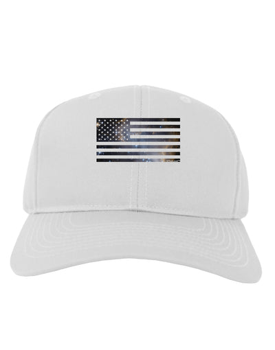 American Flag Galaxy Adult Baseball Cap Hat by TooLoud-Baseball Cap-TooLoud-White-One Size-Davson Sales