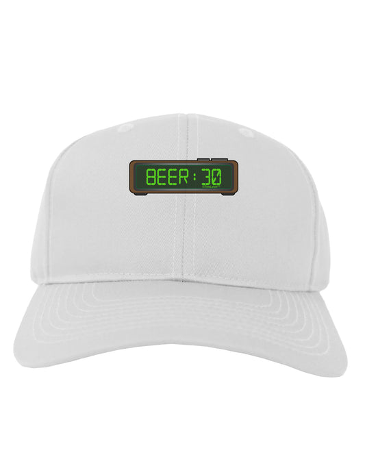 Beer 30 - Digital Clock Adult Baseball Cap Hat by TooLoud-Baseball Cap-TooLoud-White-One Size-Davson Sales