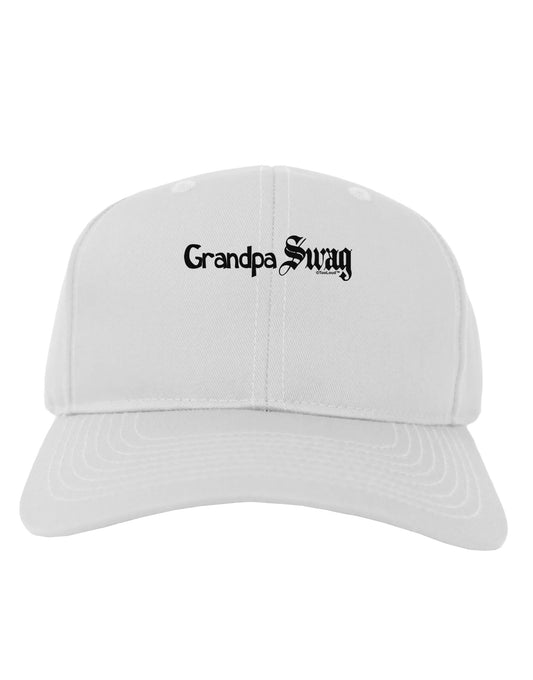 Grandpa Swag Text Adult Baseball Cap Hat by TooLoud-Baseball Cap-TooLoud-White-One Size-Davson Sales