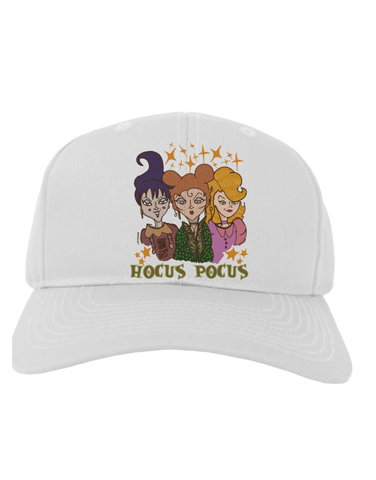 Hocus Pocus Witches Adult Baseball Cap Hat-Baseball Cap-TooLoud-White-One-Size-Fits-Most-Davson Sales