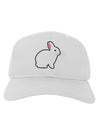 Cute Bunny Rabbit Easter Adult Baseball Cap Hat-Baseball Cap-TooLoud-White-One Size-Davson Sales