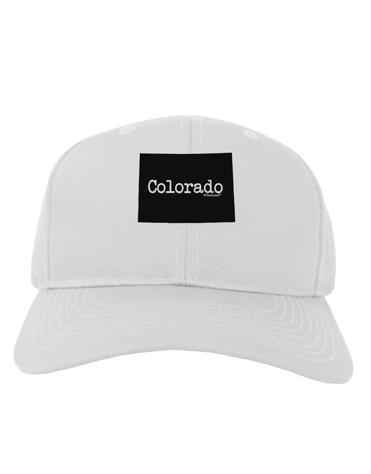 Colorado - United States Shape Adult Baseball Cap Hat by TooLoud-Baseball Cap-TooLoud-White-One Size-Davson Sales
