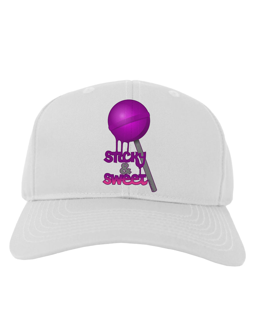 Sticky & Sweet Lollipop Adult Baseball Cap Hat-Baseball Cap-TooLoud-White-One Size-Davson Sales