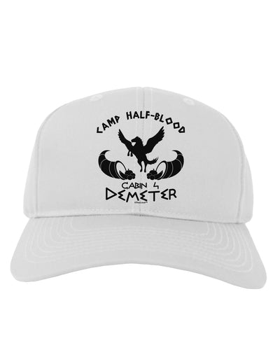 Cabin 4 Demeter Camp Half Blood Adult Baseball Cap Hat-Baseball Cap-TooLoud-White-One Size-Davson Sales