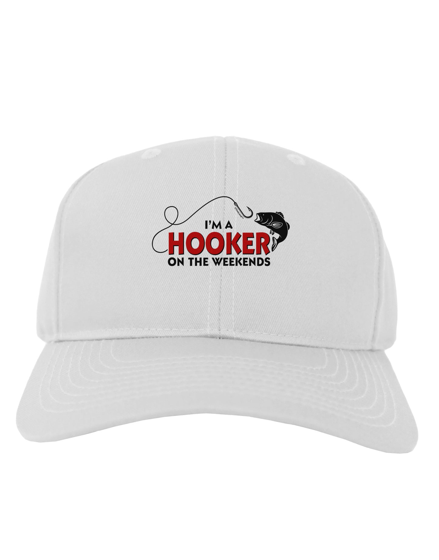I'm A Hooker Adult Baseball Cap Hat-Baseball Cap-TooLoud-White-One Size-Davson Sales