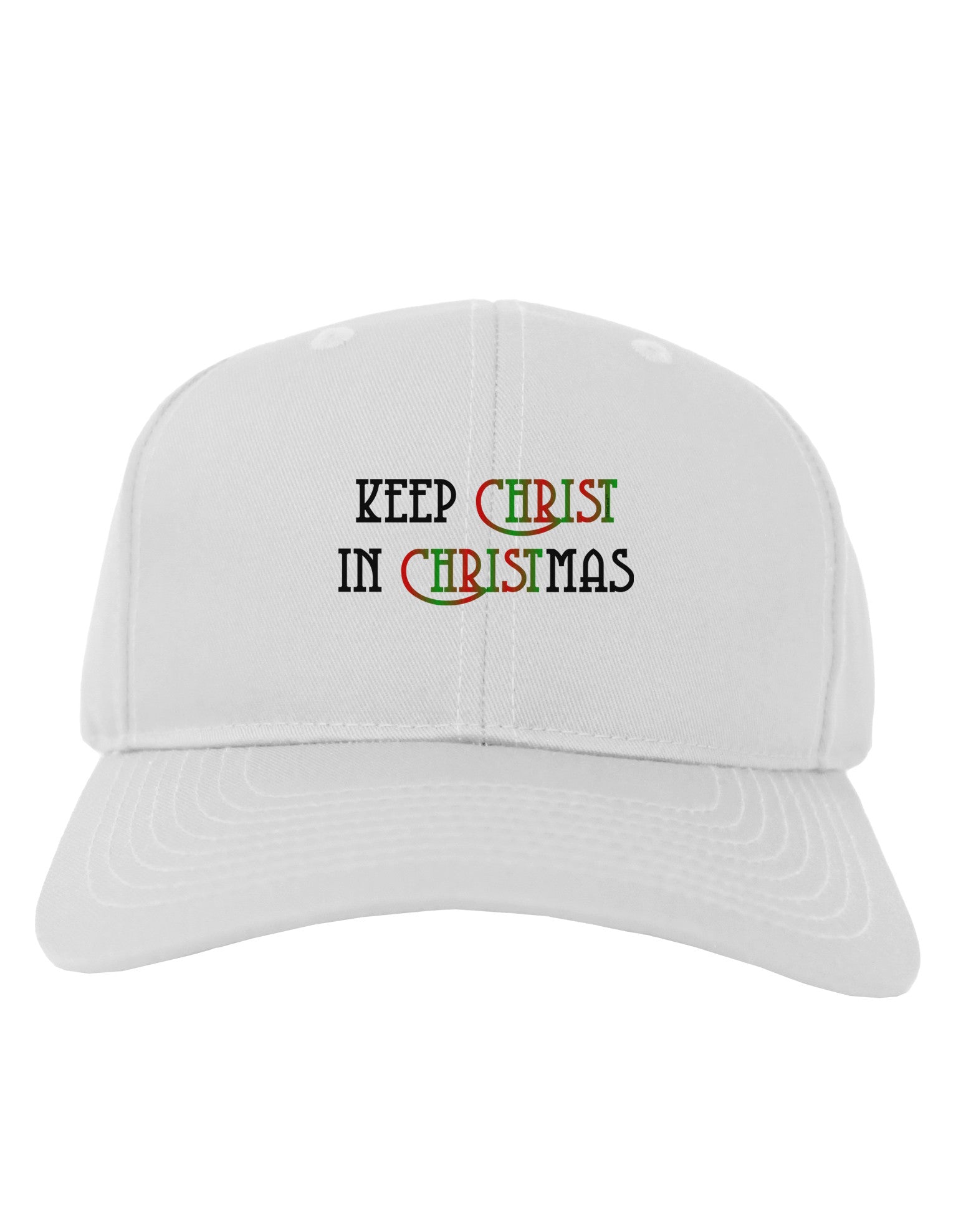 Keep Christ in Christmas Adult Baseball Cap Hat-Baseball Cap-TooLoud-White-One Size-Davson Sales