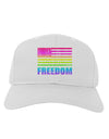 American Pride - Rainbow Flag - Freedom Adult Baseball Cap Hat-Baseball Cap-TooLoud-White-One Size-Davson Sales