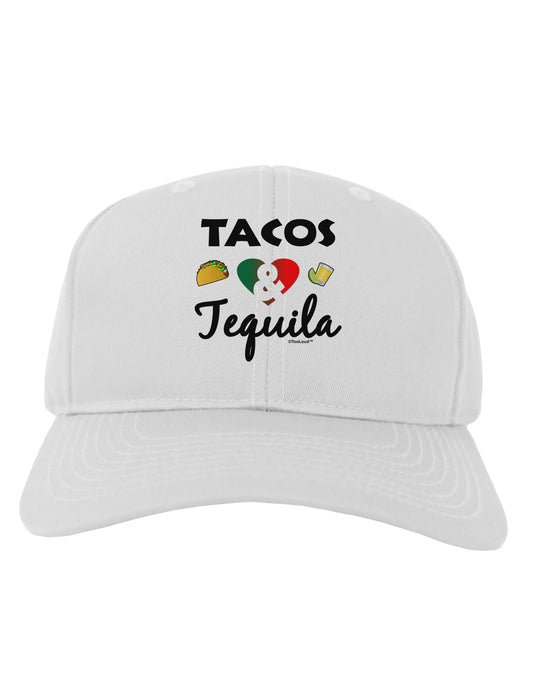 Tacos & Tequila Adult Baseball Cap Hat-Baseball Cap-TooLoud-White-One Size-Davson Sales