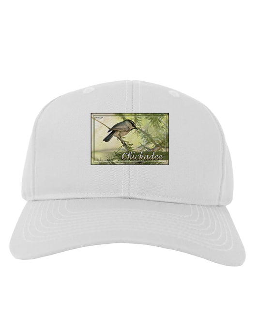 CO Chickadee with Text Adult Baseball Cap Hat-Baseball Cap-TooLoud-White-One Size-Davson Sales