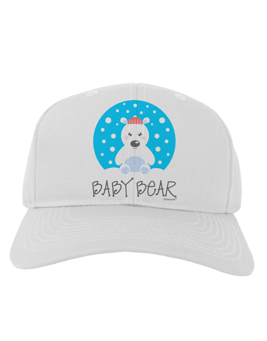 Matching Polar Bear Family - Baby Bear Adult Baseball Cap Hat by TooLoud-Baseball Cap-TooLoud-White-One Size-Davson Sales