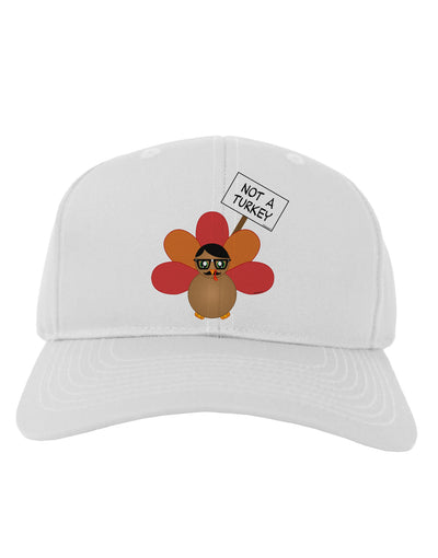 Thanksgiving Turkey in Disguise Adult Baseball Cap Hat by TooLoud-Baseball Cap-TooLoud-White-One Size-Davson Sales