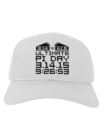 Ultimate Pi Day Design - Mirrored Pies Adult Baseball Cap Hat by TooLoud-Baseball Cap-TooLoud-White-One Size-Davson Sales