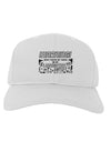 Warning, do not touch my tools or my Daughter Adult Baseball Cap Hat-Baseball Cap-TooLoud-White-One-Size-Fits-Most-Davson Sales