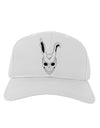 Scary Face Bunny White Adult Baseball Cap Hat-Baseball Cap-TooLoud-White-One Size-Davson Sales