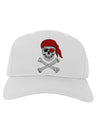 Pirate Skull Adult Baseball Cap Hat-Baseball Cap-TooLoud-White-One Size-Davson Sales