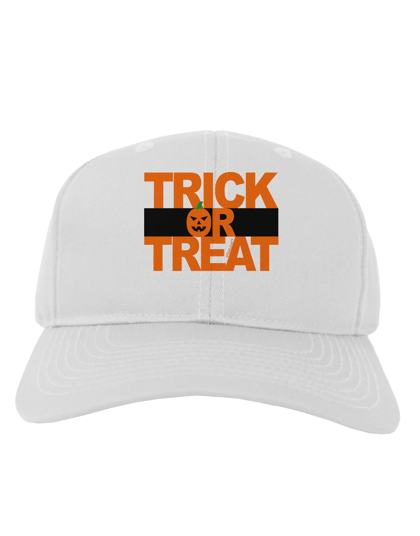 Trick or Treat Text Adult Baseball Cap Hat-Baseball Cap-TooLoud-White-One Size-Davson Sales