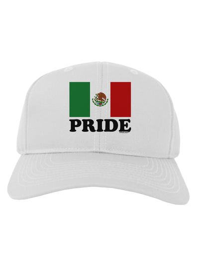 Mexican Pride - Mexican Flag Adult Baseball Cap Hat by TooLoud-Baseball Cap-TooLoud-White-One Size-Davson Sales