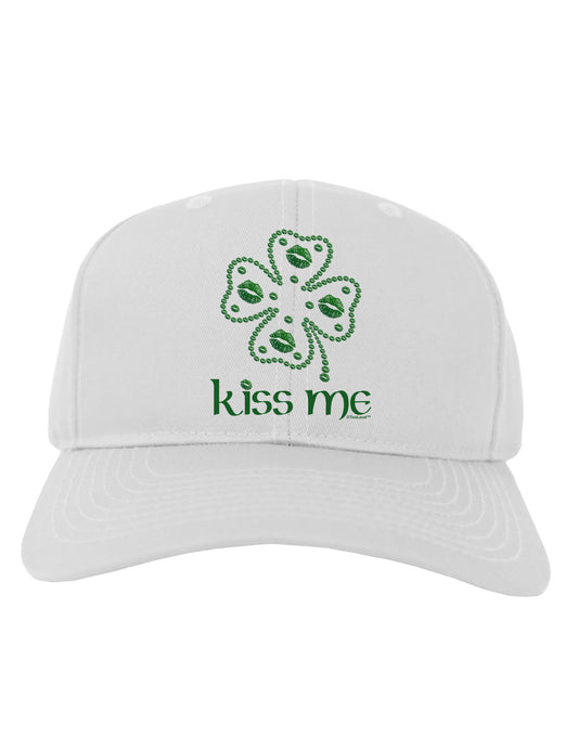 Kiss Me Clover Adult Baseball Cap Hat-Baseball Cap-TooLoud-White-One Size-Davson Sales