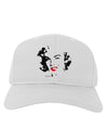 Marilyn Monroe Cutout Design Red Lips Adult Baseball Cap Hat by TooLoud-Baseball Cap-TooLoud-White-One Size-Davson Sales