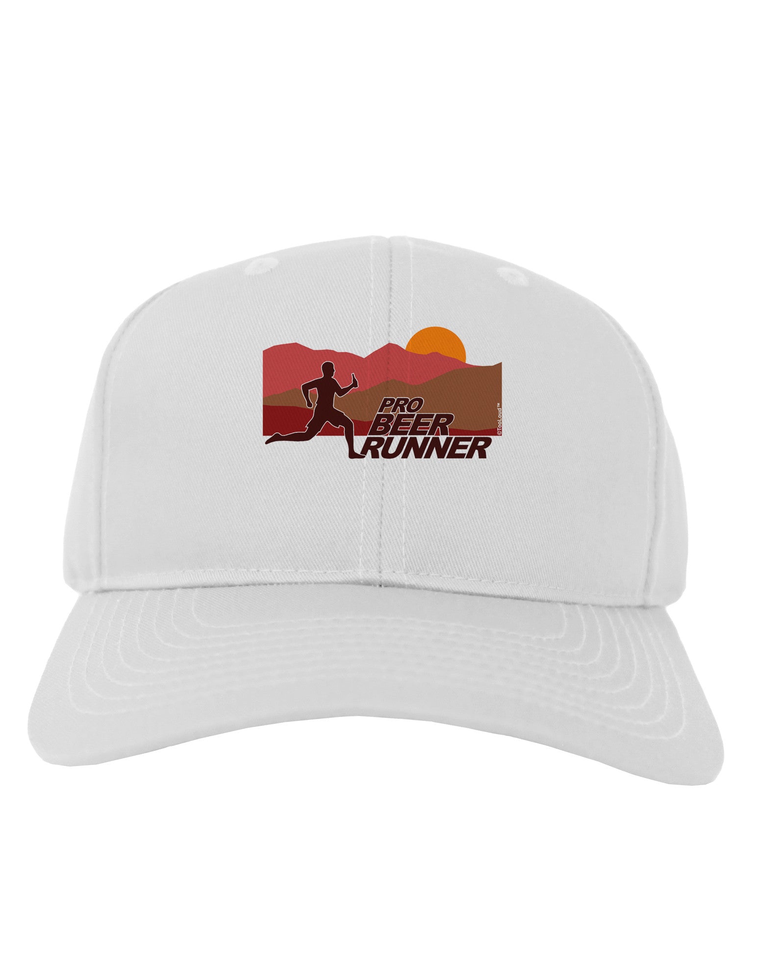 Pro Beer Runner Man Adult Baseball Cap Hat-Baseball Cap-TooLoud-White-One Size-Davson Sales