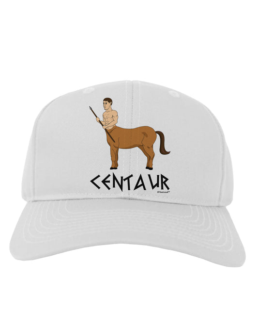 Greek Mythology Centaur Design - Color - Text Adult Baseball Cap Hat by TooLoud-Baseball Cap-TooLoud-White-One Size-Davson Sales