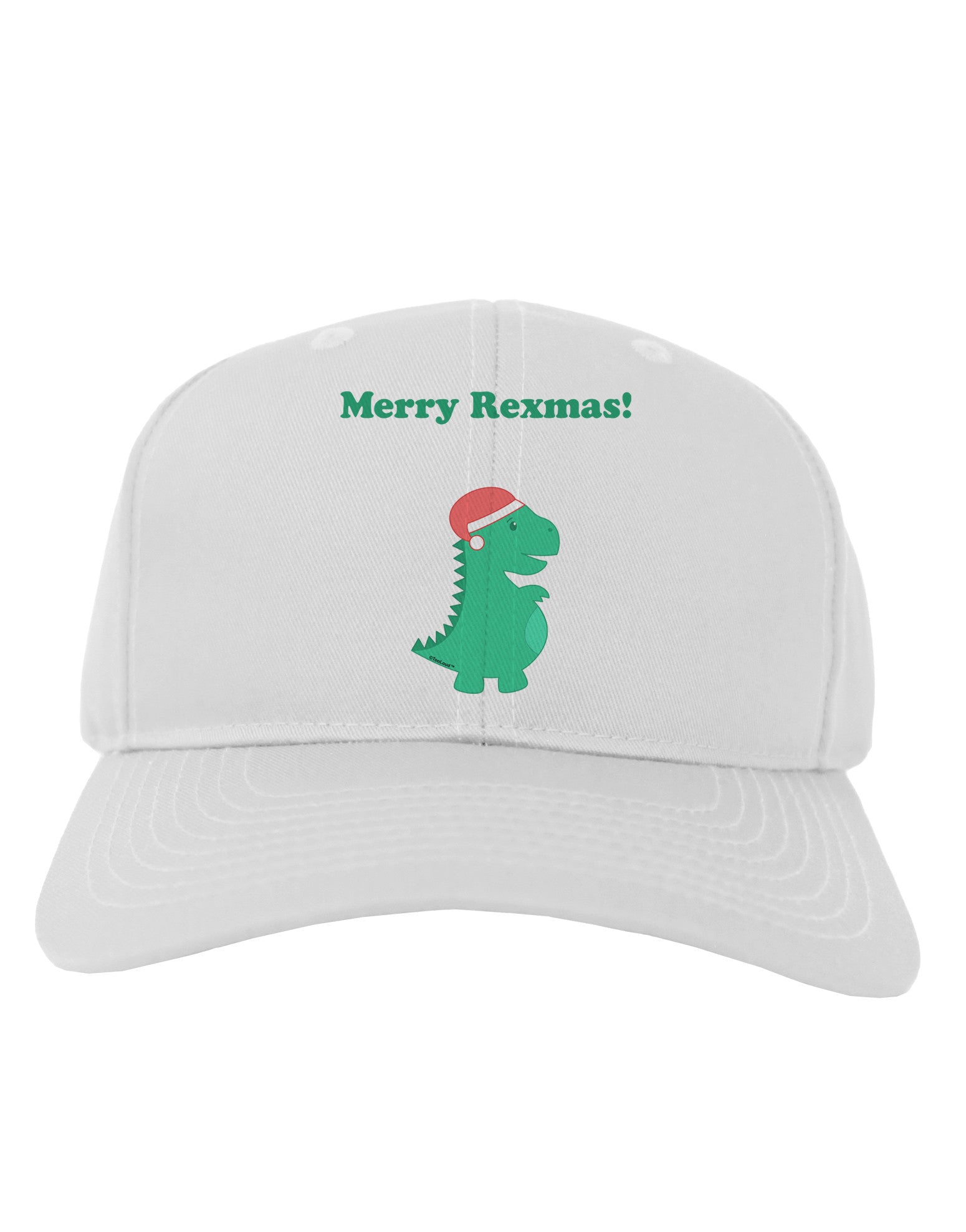 Merry Rexmas T-Rex Dinosaur Christmas Adult Baseball Cap Hat-Baseball Cap-TooLoud-White-One Size-Davson Sales