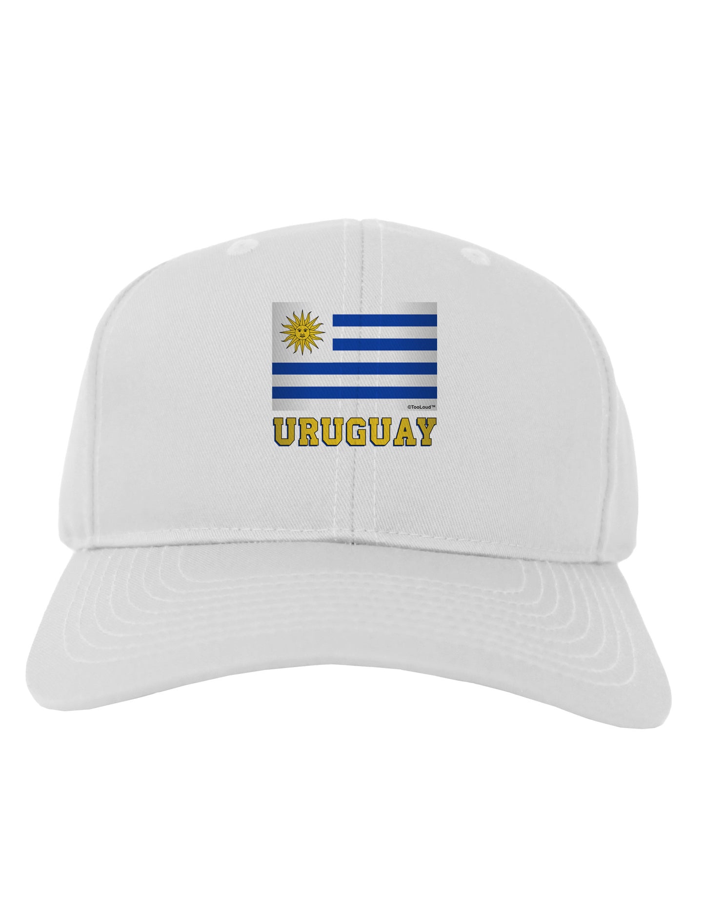 Uruguay Flag Adult Baseball Cap Hat-Baseball Cap-TooLoud-White-One Size-Davson Sales