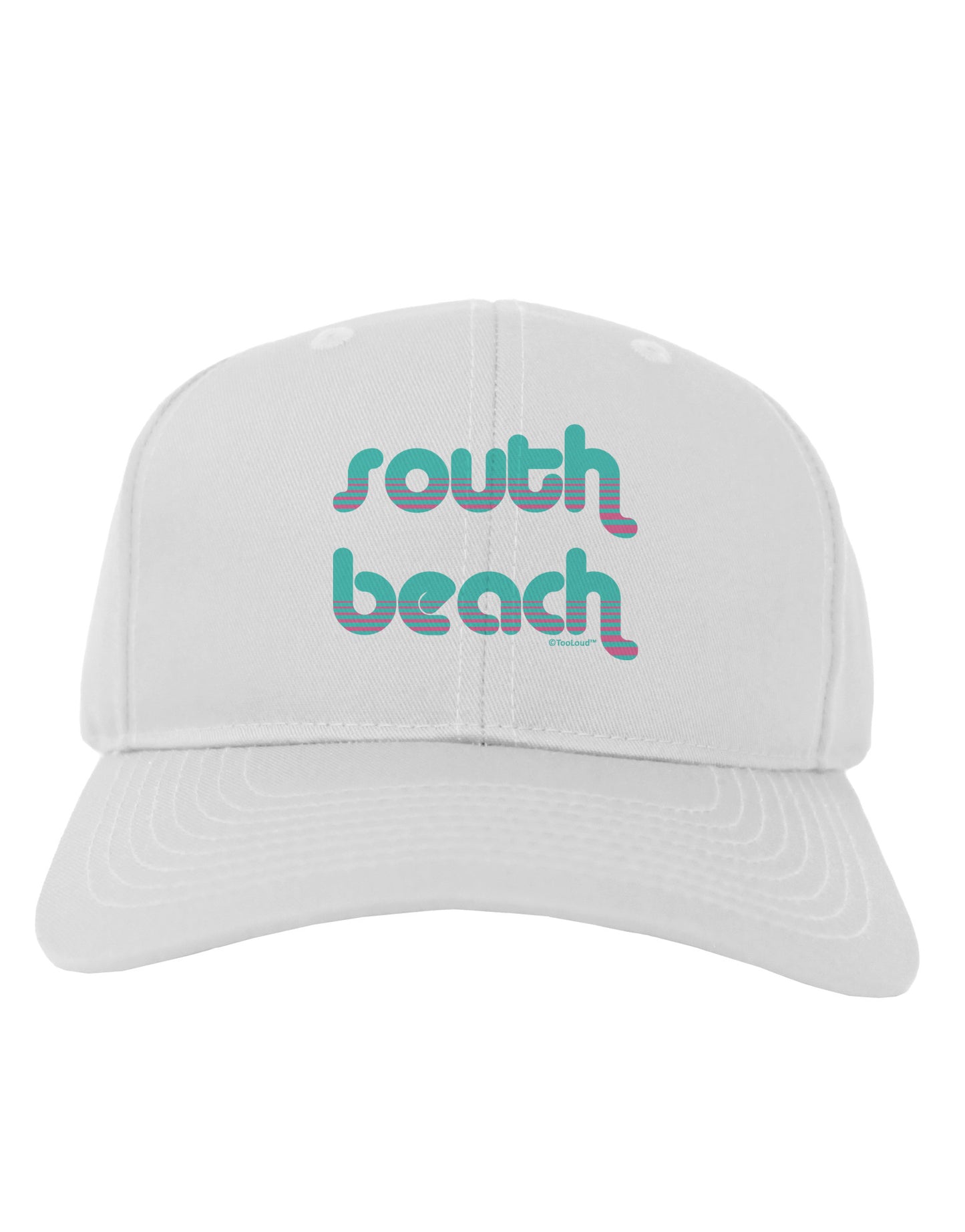 South Beach Color Scheme Design Adult Baseball Cap Hat by TooLoud-Baseball Cap-TooLoud-White-One Size-Davson Sales