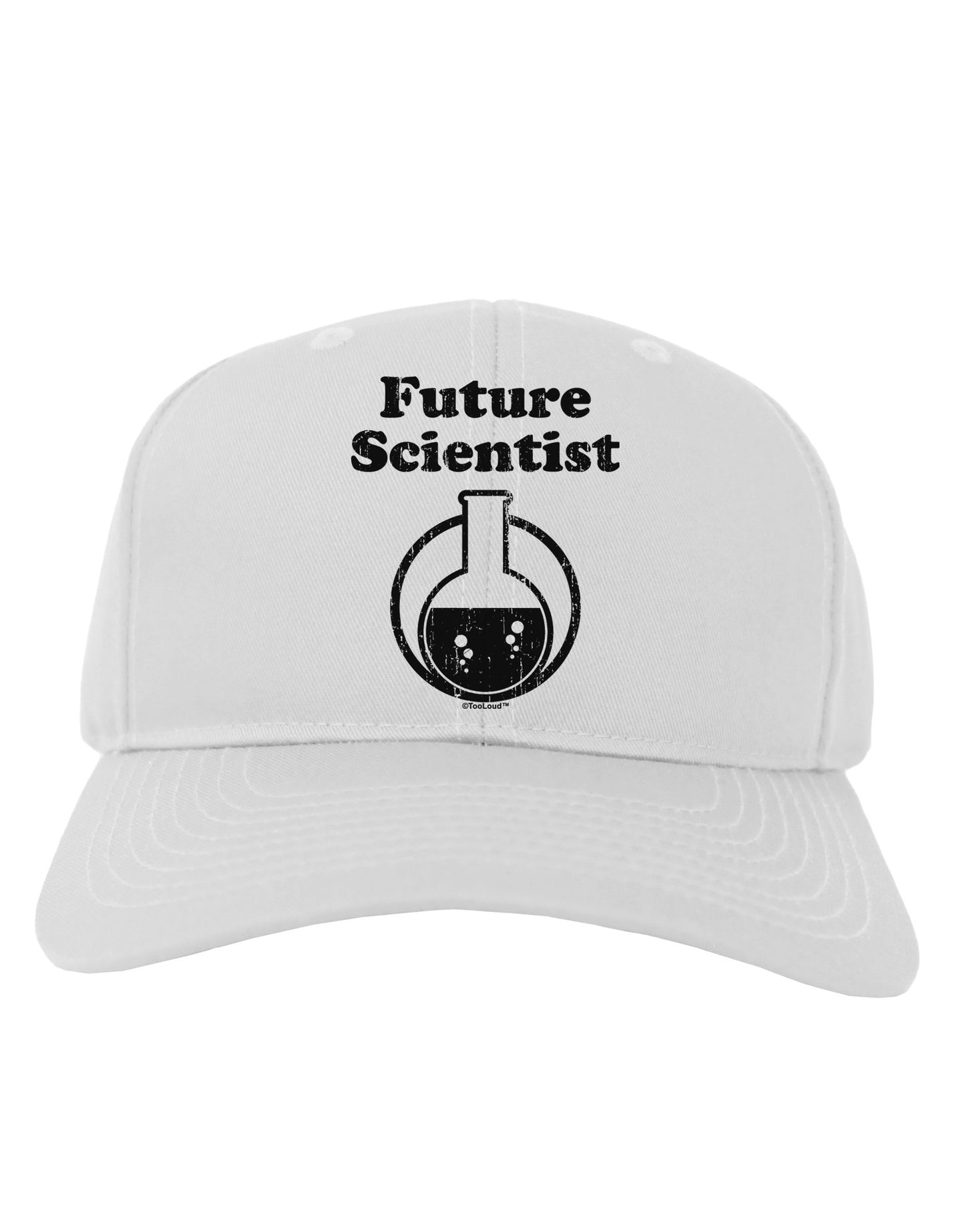 Future Scientist Distressed Adult Baseball Cap Hat-Baseball Cap-TooLoud-White-One Size-Davson Sales