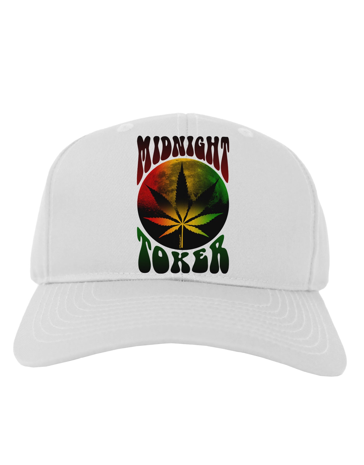 Midnight Toker Marijuana Adult Baseball Cap Hat-Baseball Cap-TooLoud-White-One Size-Davson Sales