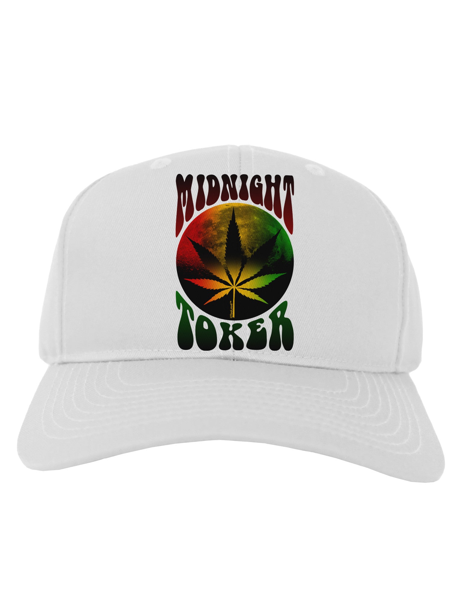 Midnight Toker Marijuana Adult Baseball Cap Hat-Baseball Cap-TooLoud-White-One Size-Davson Sales