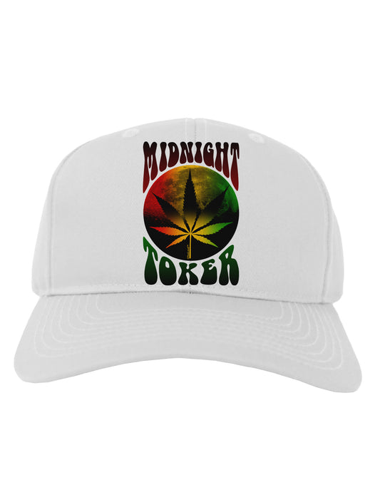 Midnight Toker Marijuana Adult Baseball Cap Hat-Baseball Cap-TooLoud-White-One Size-Davson Sales
