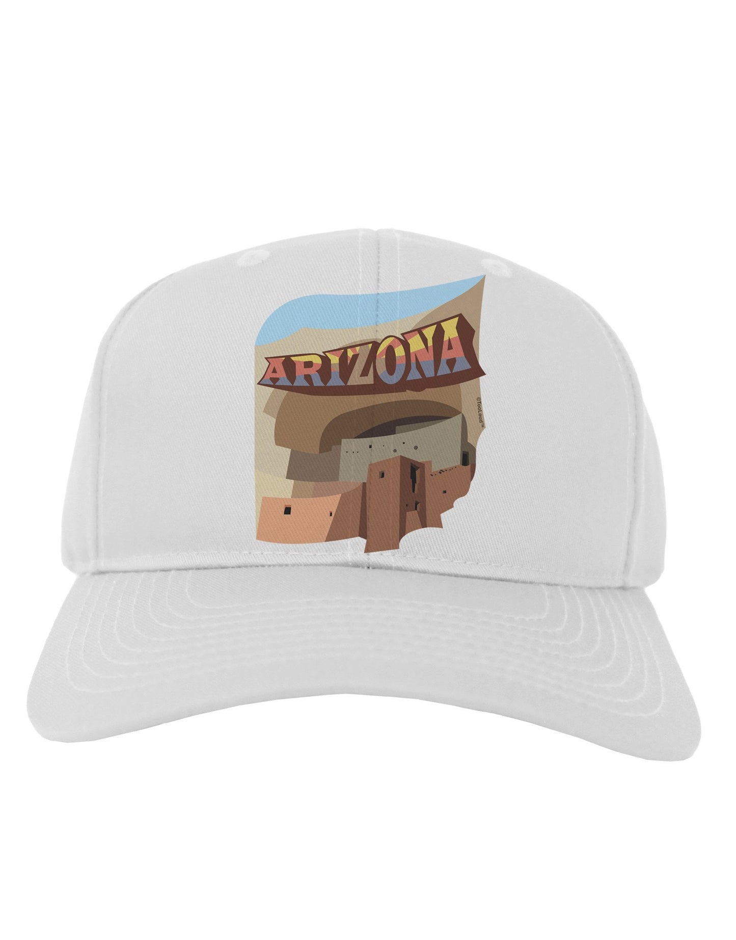 Arizona Montezuma Castle Adult Baseball Cap Hat-Baseball Cap-TooLoud-White-One Size-Davson Sales
