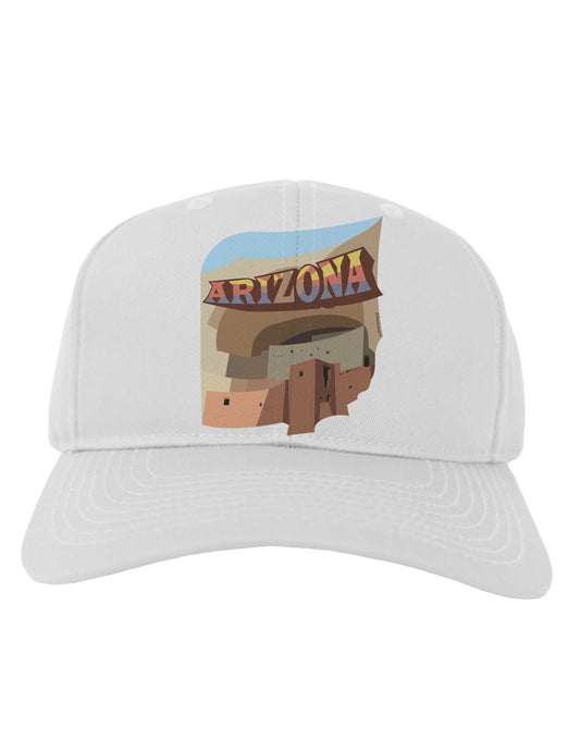 Arizona Montezuma Castle Adult Baseball Cap Hat-Baseball Cap-TooLoud-White-One Size-Davson Sales