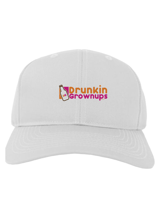 Drunken Grown ups Funny Drinking Adult Baseball Cap Hat by TooLoud-Baseball Cap-TooLoud-White-One Size-Davson Sales