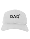 Dad Squared - Dad of Two Adult Baseball Cap Hat-Baseball Cap-TooLoud-White-One Size-Davson Sales