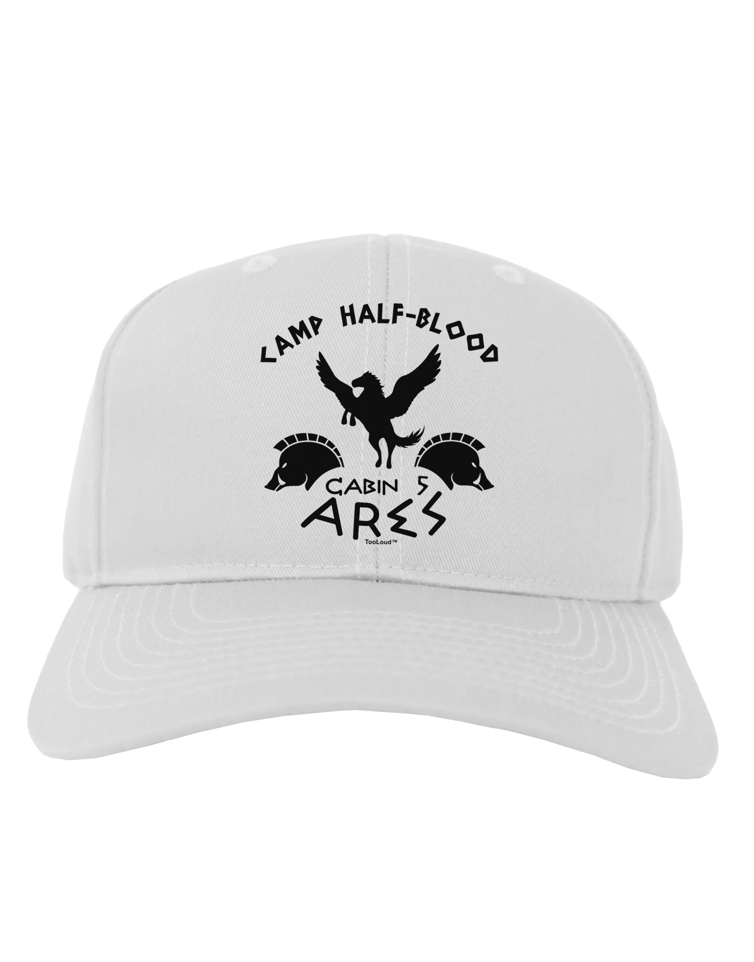 Camp Half Blood Cabin 5 Ares Adult Baseball Cap Hat by-Baseball Cap-TooLoud-White-One Size-Davson Sales