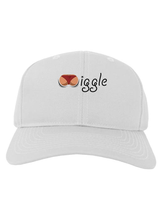 Wiggle - Twerk Medium Adult Baseball Cap Hat-Baseball Cap-TooLoud-White-One Size-Davson Sales