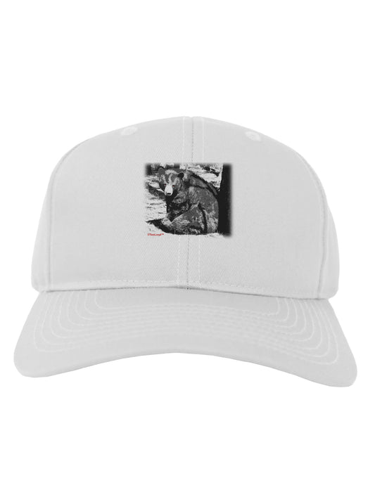 Creepy Black Bear Adult Baseball Cap Hat-Baseball Cap-TooLoud-White-One Size-Davson Sales