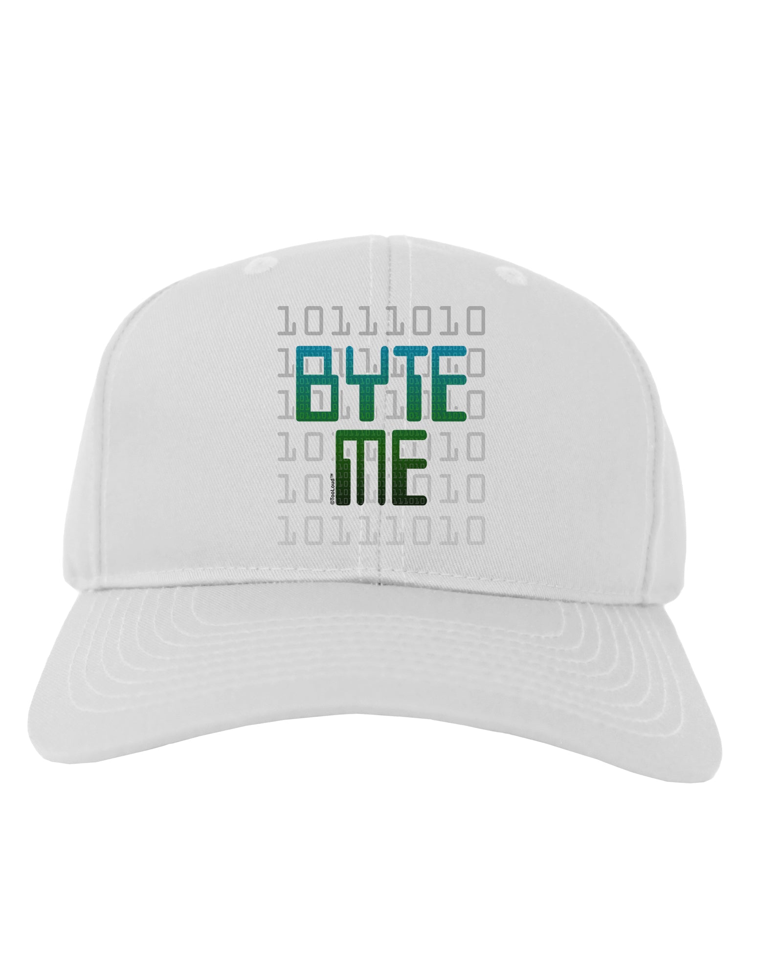 Byte Me Adult Baseball Cap Hat-Baseball Cap-TooLoud-White-One Size-Davson Sales