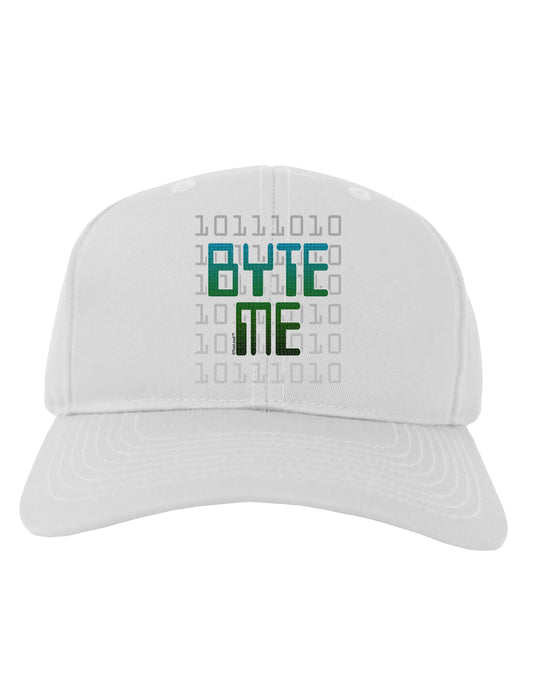 Byte Me Adult Baseball Cap Hat-Baseball Cap-TooLoud-White-One Size-Davson Sales