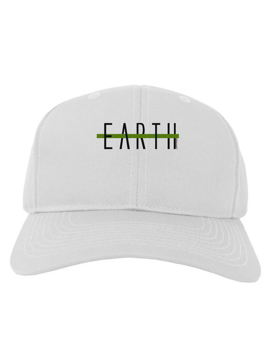 Planet Earth Text Only Adult Baseball Cap Hat-Baseball Cap-TooLoud-White-One Size-Davson Sales